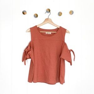 Madewell Skylark Cold-Shoulder Top Ties